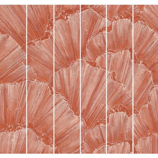 Lenyűgöző vizuális performance! Óriás kagylók szemet gyönyörködtető panorámája "L" korallvörös krém és rózsaszín tónus falpanel