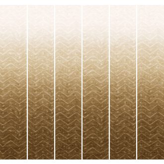   Etnikai örökség és a modern minimalizmus szintézise - hipnotikus chevron minta "L" krémfehér aranyló bézs és meleg barna tónus falpanel