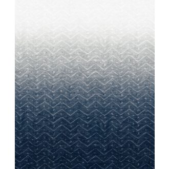   Etnikai örökség és a modern minimalizmus szintézise - hipnotikus chevron minta "L" fehér világosszürke kékesszürke és tengerkék falpanel