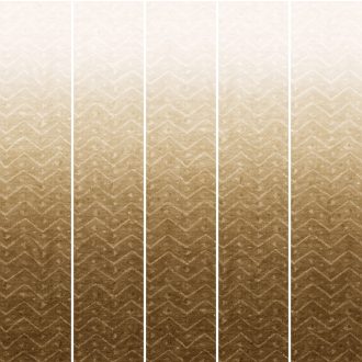   Etnikai örökség és a modern minimalizmus szintézise - hipnotikus chevron minta "M" krémfehér aranyló bézs és meleg barna tónus falpanel