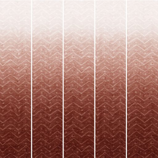 Etnikai örökség és a modern minimalizmus szintézise - hipnotikus chevron minta "M" krémfehér rózsaszín barack korall és vörösesbarna falpanel