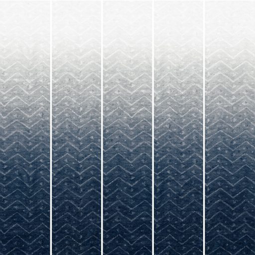 Etnikai örökség és a modern minimalizmus szintézise - hipnotikus chevron minta "M" fehér világosszürke kékesszürke és tengerkék falpanel