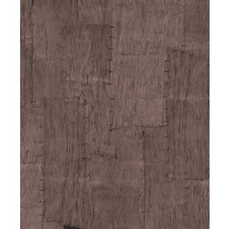   Növényi rostlemezek szabálytalan mégis harmonikus tűzdelt mintája "L" mályva barna és szilvás-vörös tónus falpanel