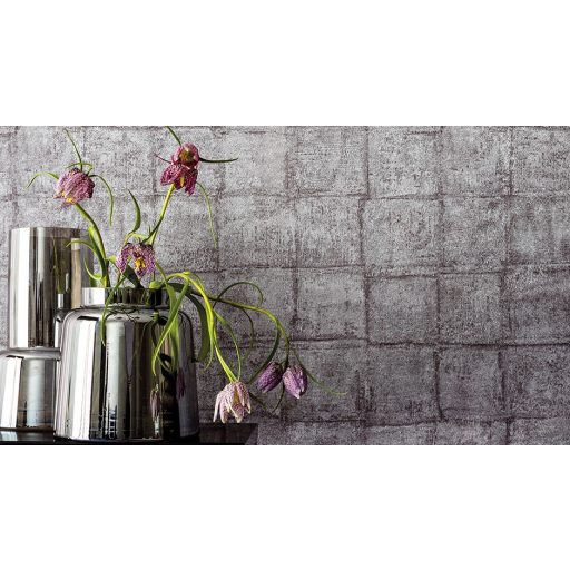 Marburg Casual 30413 geometrikus négyzetek szürke ezüst barna tapéta