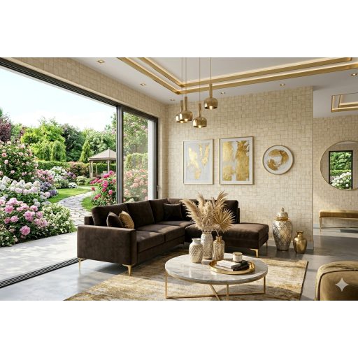 Marburg Casual 30415 Vintage geometrikus négyzetek szürke bézs krém krémsárga tapéta