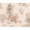 As-Creation Romantica 3, 30429-2 Mesebeli virágos tájkép lágy rózsaszín krém és szürkésbarna tónus tapéta