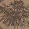 Trópusi paradicsomi hangulat kézzel formált pálmafákkal texturált minta aranyló-bézs/barna barna és sötétbarna tónus csillogó háttér tapéta