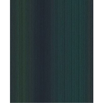   Eijffinger MUSEUM 307312 Csíkos színátmenetes finom csíkozás sötétkék sötétzöld fekete tapéta