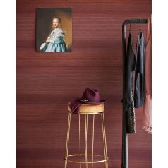   Eijffinger MUSEUM 307314 Csíkos színátmenetes finom csíkozás vörös és bordó árnyalatok fekete tapéta