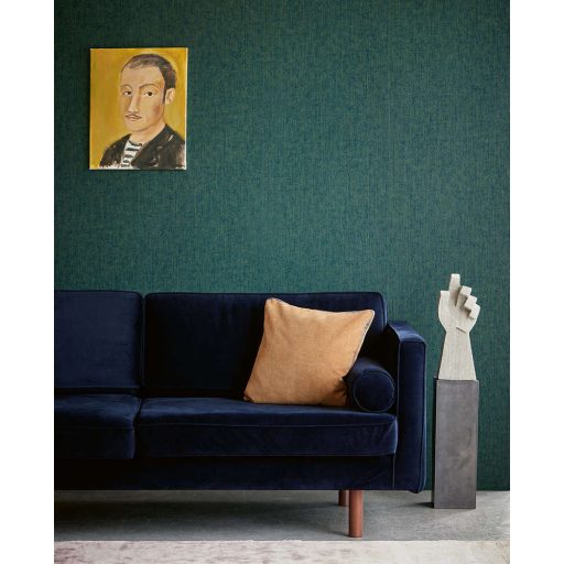 Eijffinger MUSEUM 307321 Natur Csíkos természetes flockolt textil kék zöldeskék tapéta