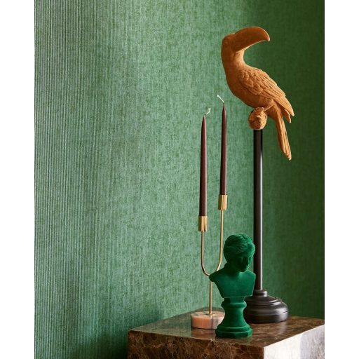 Eijffinger MUSEUM 307322 Natur Csíkos természetes flockolt textil zöld árnyalatok tapéta