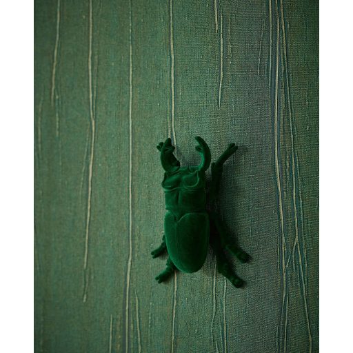 Eijffinger MUSEUM 307335 Natur Gyűrt anyag megjelenés sötétzöld arany finom fényű erezet tapéta