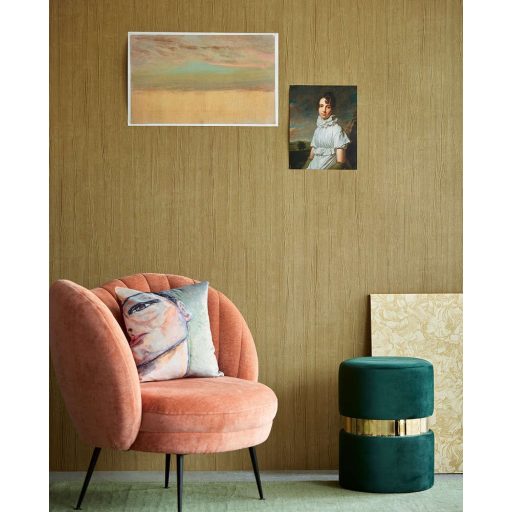 Eijffinger MUSEUM 307337 Natur Gyűrt anyag megjelenés okkersárga arany finom fényű erezet tapéta