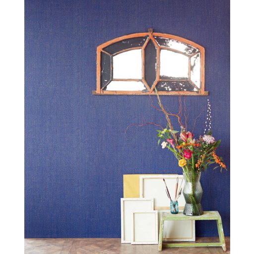 Eijffinger MUSEUM 307350 Vintage szabálytalan formájú és elhelyezkedésű pontok sötétkék arany fénylő mintarészletek tapéta