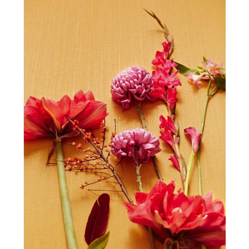 Eijffinger MUSEUM 307353 Vintage szabálytalan formájú és elhelyezkedésű pontok okkersárga arany fénylő mintarészletek tapéta