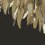 Eijffinger MUSEUM 307408 FANCY FEATHER Vintage Díszes madártoll kompozíció fekete arany szines falpanel