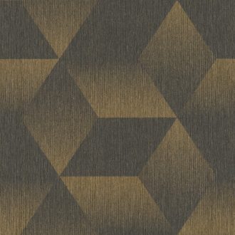   Rasch ZOYA 311020  Geometrikus antracit fényes arany irizáló színhatás fényes mintarészletek tapéta
