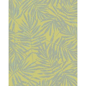   Marburg La Veneziana 4, 31317 natur levélmintázat neonsárga ezüst fémes hatás