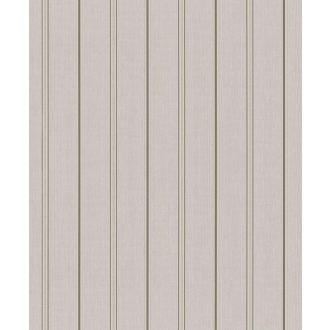   Elegáns csíkos minta keskeny csíkozással barna fényes arany csillámló ezüst tapéta