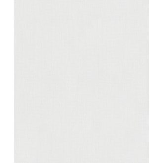  Anyaghatású egyszínű enyhén csillogó fémes szálakkal törtfehér tapéta