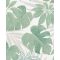 Marburg Avalon 31604 Natur botanikus Monstera és Schefflera szürkésfehér szürke zöld ezüst fémes hatás tapéta