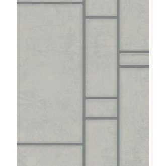   Marburg Imagine 31750 Geometrikus grafikus csempe jellegű minta szürke szürkésbarna ezüst fémes hatás tapéta