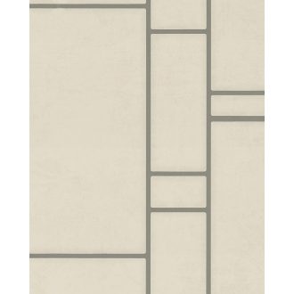   Marburg Imagine 31752 Geometrikus grafikus csempe jellegű minta bézs ezüst fémes hatás tapéta