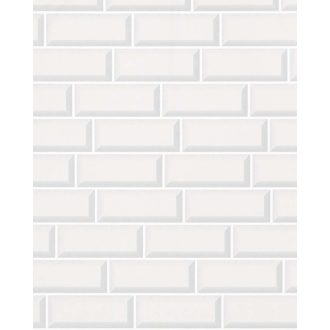   Marburg Imagine 31767 Natur Amerikai stílusú téglaminta 3D fehér szürke váltakozó matt és magyasfényű felület tapéta