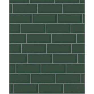   Marburg Imagine 31769 Natur Amerikai stílusú téglaminta 3D zöld szürke váltakozó matt és magyasfényű felület tapéta