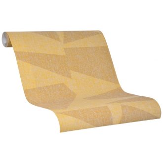   Marburg Schöner Wohnen New Modern 31818 Natur Geometrikus nagyformátumú grafikus minta szövetstruktúra okkersárga sárgásbarna tapéta