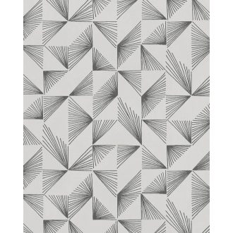   Marburg Schöner Wohnen New Modern 31843 Geometrikus grafikus minimalista fehér sötétszürke/antracit fénylő mintarajzolat tapéta