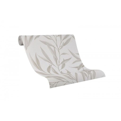 Marburg Modernista/Urban Spaces 32202 Natur levélmotívom krém bézs szürkésbézs fénylő mintafelület tapéta