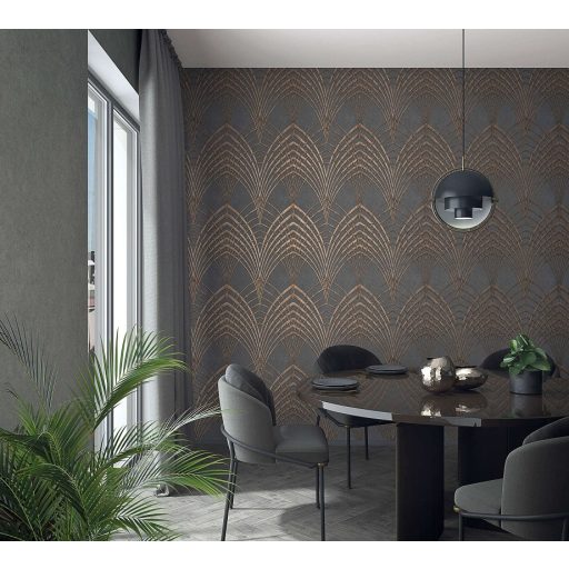 MarburgVintage Deluxe/Modernista/Urban Spaces 32273 Ipari design beton mintázat sötétzöd antracit tapéta