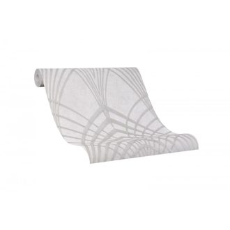   Marburg Modernista/Urban Spaces 32280 Art Deco hegyes ívek szürke bézs ezüst fénylő mintafelület tapéta