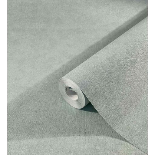 Textilhatású strukturált egyszínű minta mentazöld tónus tapéta