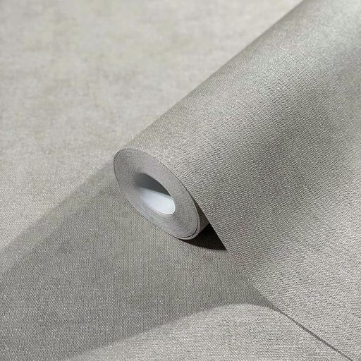 Textilhatású strukturált egyszínű minta szürke/zöldesszürke tónus tapéta