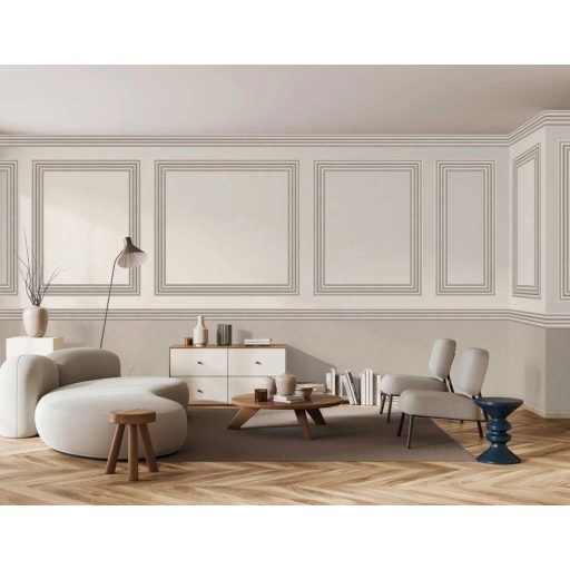 Textilhatású strukturált egyszínű minta bézs tónus tapéta