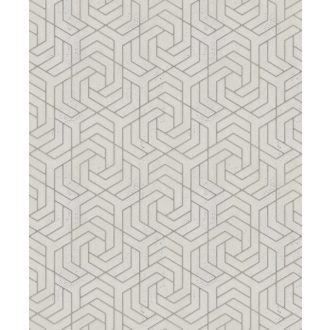   Marburg City Glam/Urban Spaces 32608 Grafikus betonhatású háttéren labirintus minta szürkésbézs arany fémes hatás tapéta