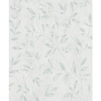   Marburg City Glam/Urban Spaces 32631 Natur Levél-design fehér kék ezüst fémes hatás tapéta