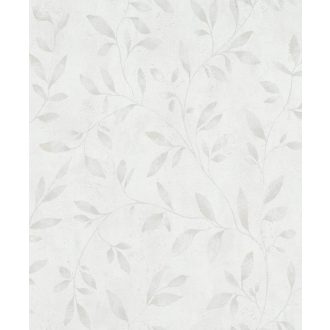   Marburg City Glam 32632 Natur levél design fehér szürke ezüst fémes hatás tapéta