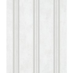   Marburg City Glam 32635 Klasszikus csíkos design krémfehér szürke ezüst fémes hatás tapéta