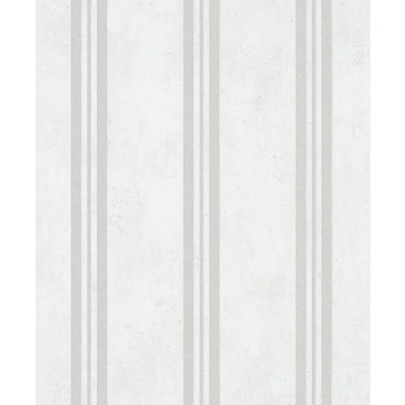 Marburg City Glam 32635 Klasszikus csíkos design krémfehér szürke ezüst fémes hatás tapéta