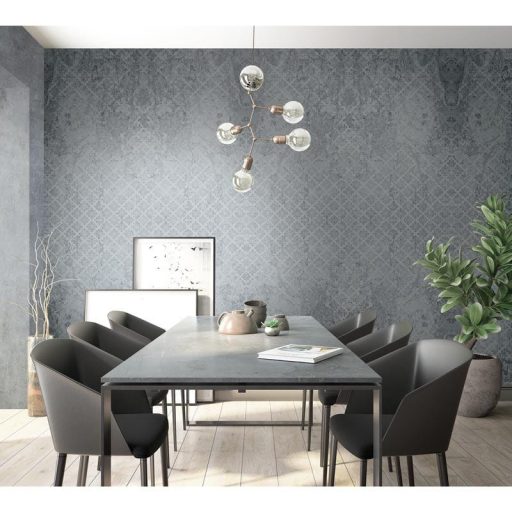 Marburg City Glam 32640 Natur/Ipari design Beton háttéren rácsminta szürke árnyalatok ezüst falpanel