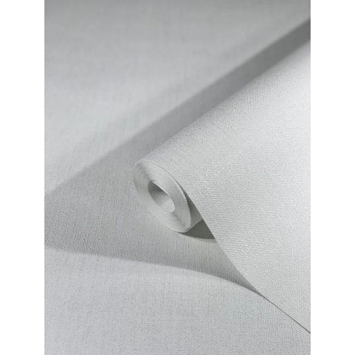 Természetes textil struktúrájú egyszínű minta fehér/törtfehér tónus tapéta