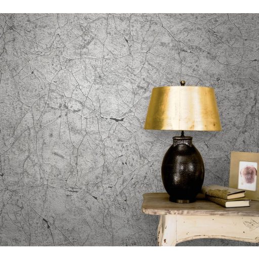 Marburg Vintage Deluxe 32805 Natur repedezett vakolat/beton szürke ezüst antracit tapéta
