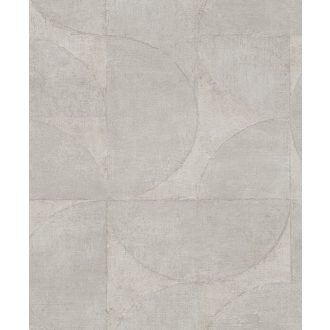   Marburg Vintage Deluxe 32825 Vintage Geometrikus Grafikus beton háttéren óriás körök körívek szürke bézs ezüst rézszín tapéta