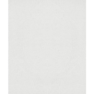   Elegáns nagyformátumú szecessziós díszítőminta enyhe csillogás törtfehér tapéta