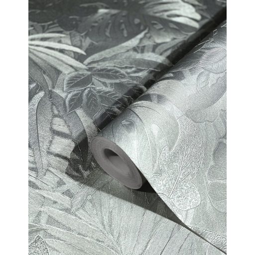 Marburg Botanica 33301 Botanikus "buja" levélmotívum gyönyörű dombornyomással szürke ezüst tapéta