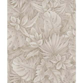   Marburg Botanica 33307 Botanikus egzotikus levélmotívum bézs és barna árnyalatok tapéta