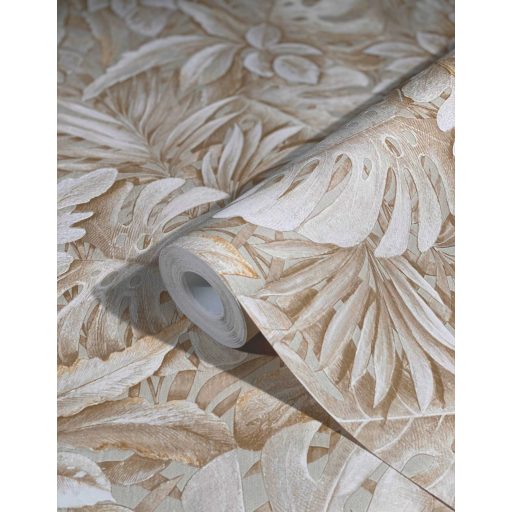 Marburg Botanica 33307 Botanikus egzotikus levélmotívum bézs és barna árnyalatok tapéta